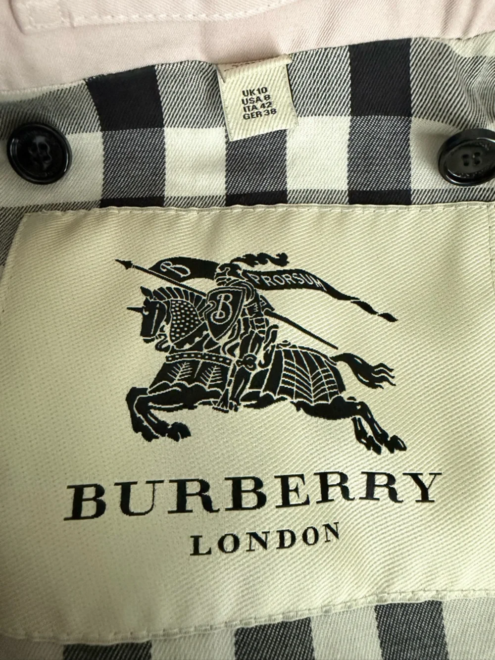BURBERRY LONDON | Pink Heritage Trench Coat Belted Wool Cashmere Liner US 8 - Picture 10 of 16